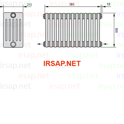 Радиатор IRSAP Tesi 60500/13 T08 CL 01